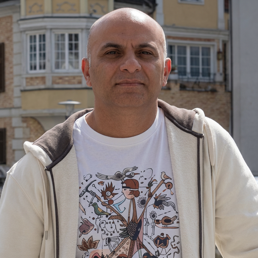Retrato de Alejandro Lissa, professor da Formação Continuada 5LB Brasil